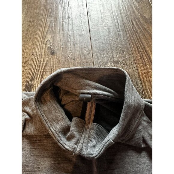 Lululemon Men's Surge Warm Half Zip Rulu Gull Grey Vapor Size Small - Picture 4 of 5